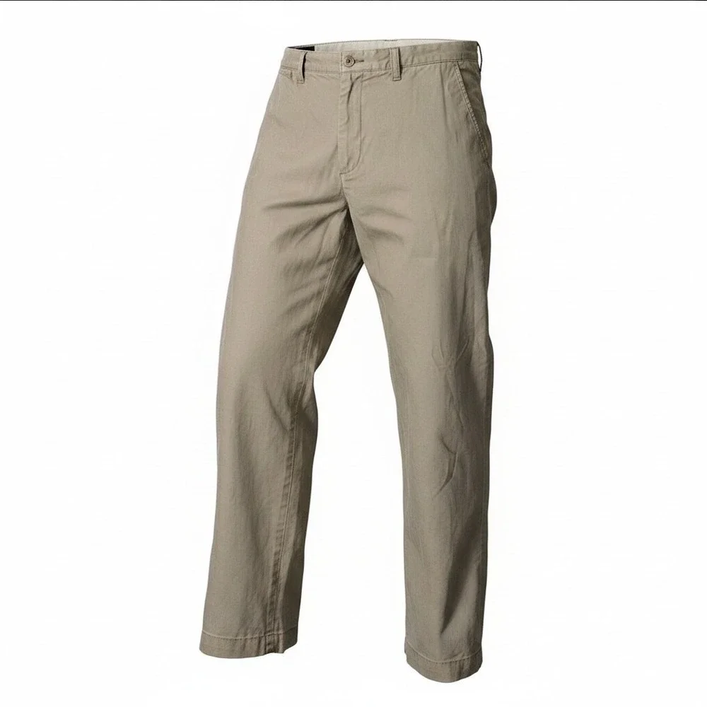 Polo Ralph Lauren‎ Men Pants Pleated 38x30 Khaki Beige Chino Hammond